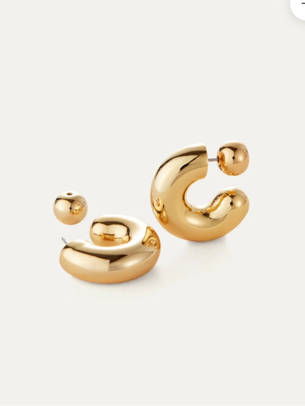 Jenny Bird Gold Tome Hoops